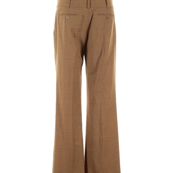 BCBGMaxAzria Tan Wide Leg Jumpsuit with Elegant Drape - Picture 2 of 4